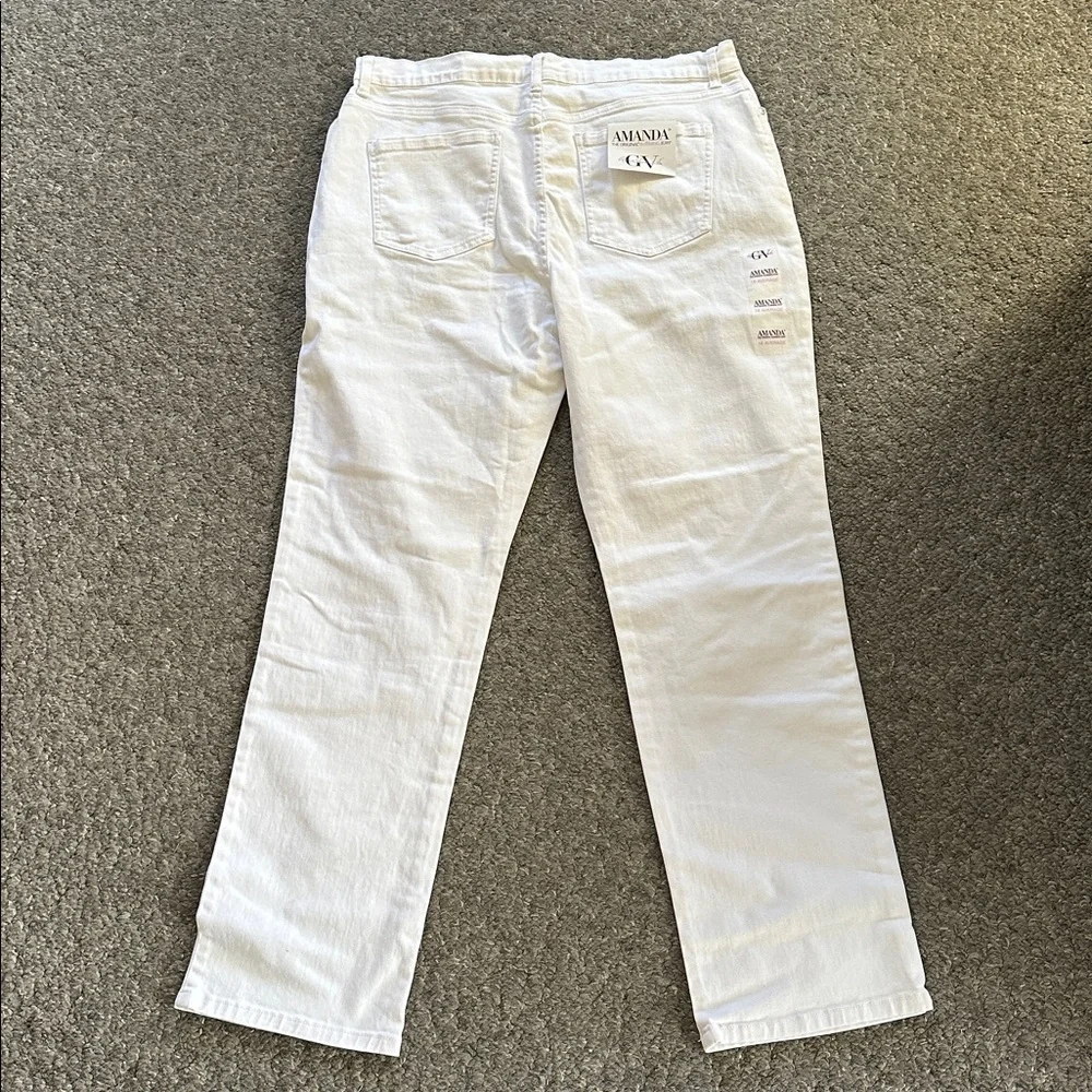 NWT Gloria Vanderbilt Amanda White Denim Jeans - Picture 9 of 9